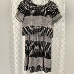 Madewell Black and White Dress